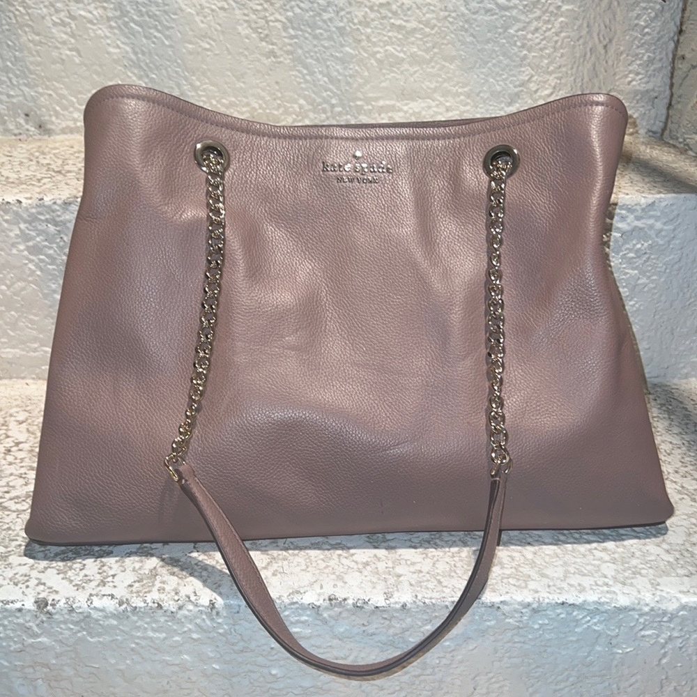 Kate Spade Jordyn Large Chain Handle Tote (Purple)